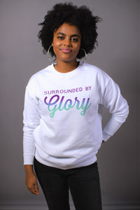 Surrounded By Glory Sweater Weiss