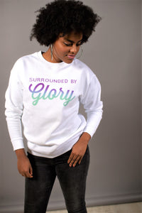 Surrounded By Glory Sweater Weiss