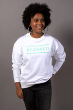 Lade das Bild in den Galerie-Viewer, Blessed Sweater Weiss
