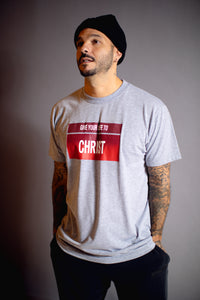 Give Your Life Christ T-Shirt Grau