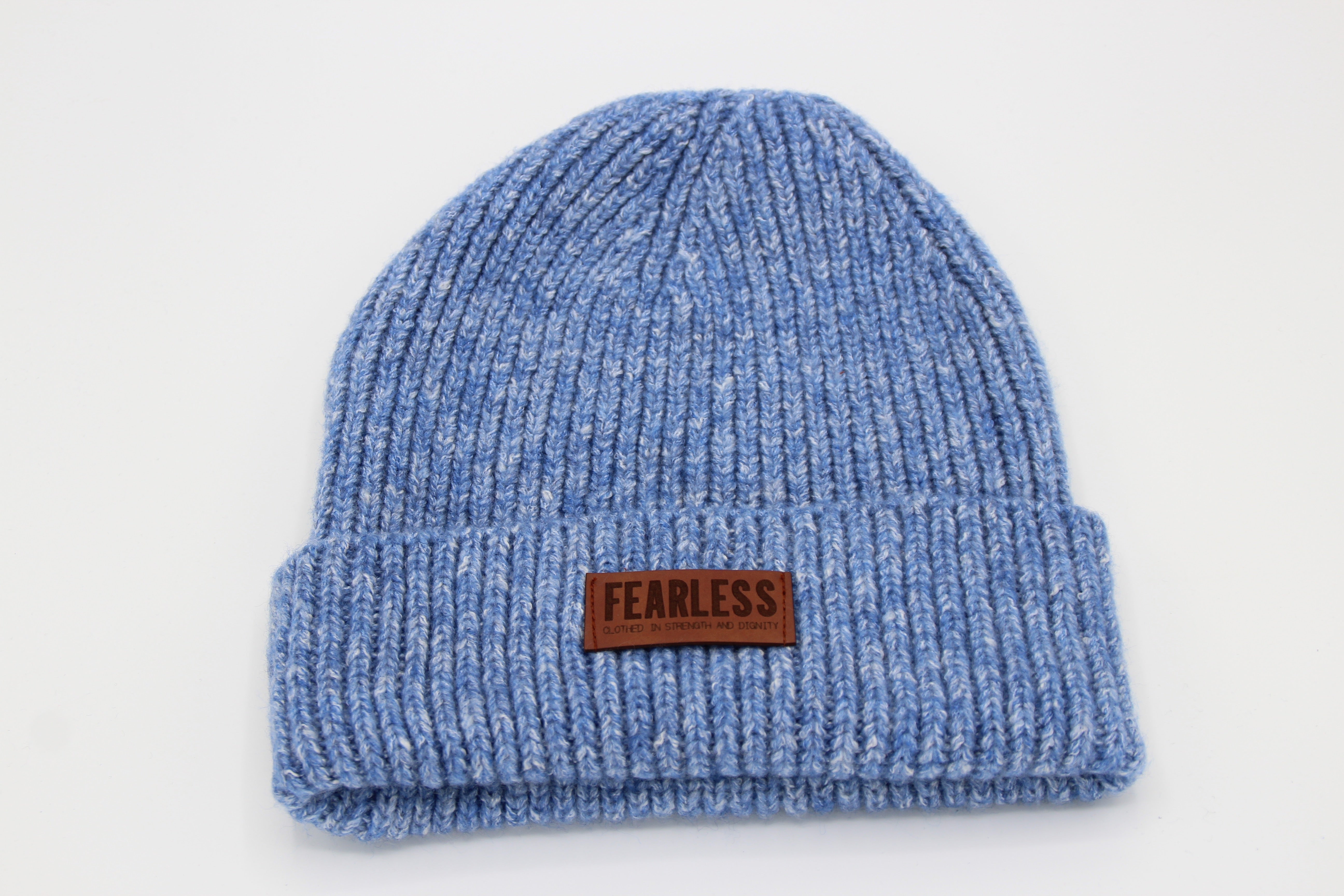 Beanie - blau meliert