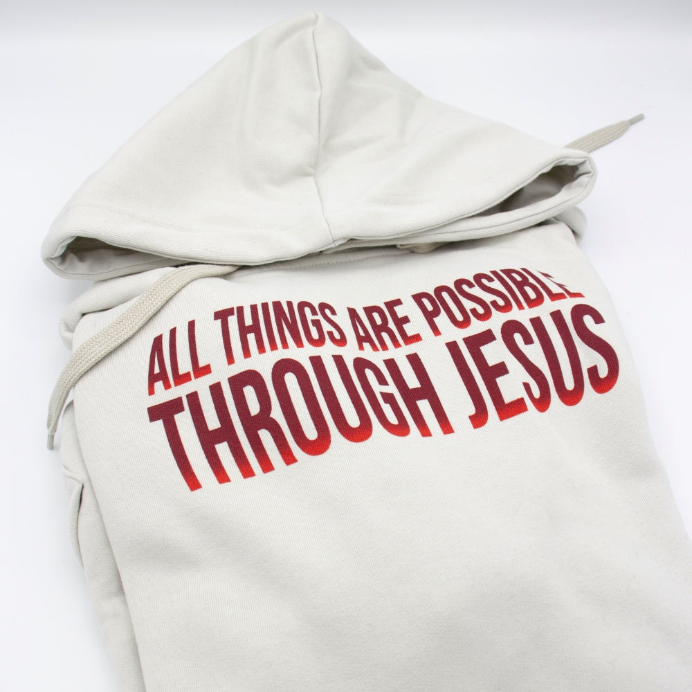 All Things Are Possible Hoodie Grau