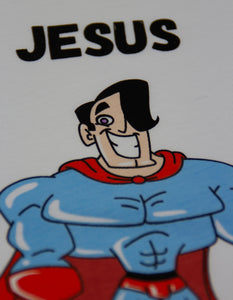 Jesus Is My Superhero T-Shirt Weiss