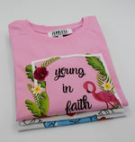 Lade das Bild in den Galerie-Viewer, Young in Faith T-Shirt Rosa
